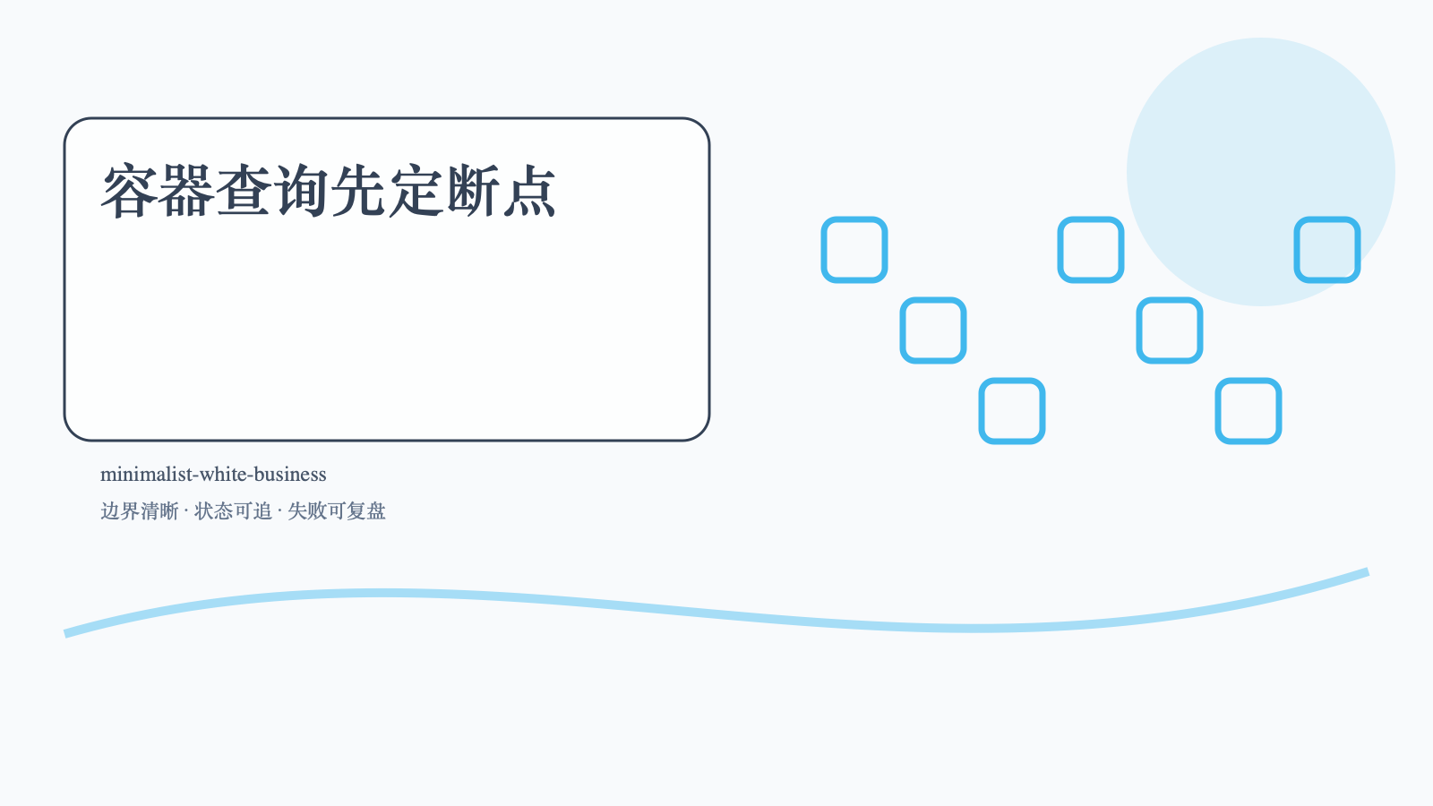 容器查询先定断点